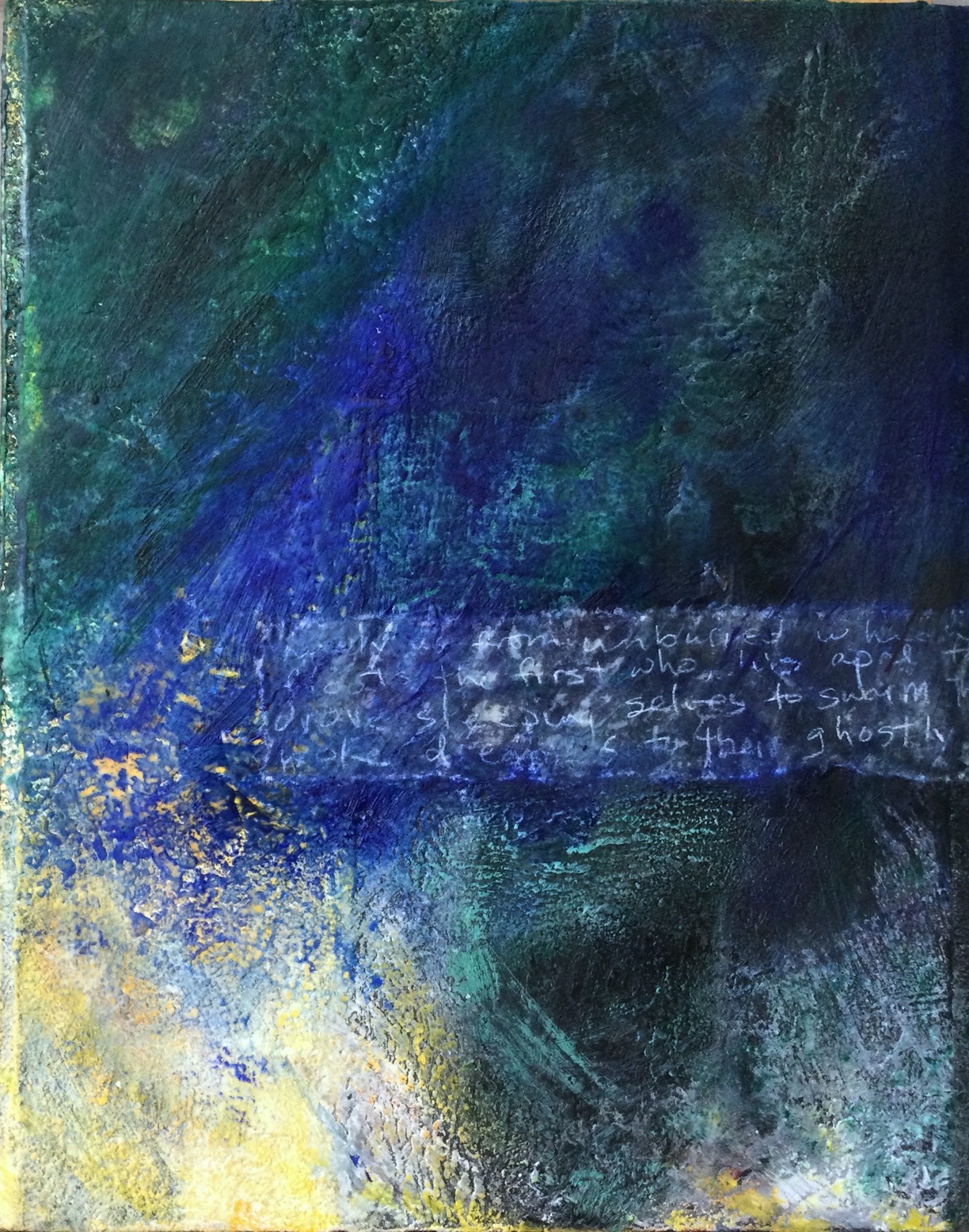 Encaustic painting, L. Schmidt